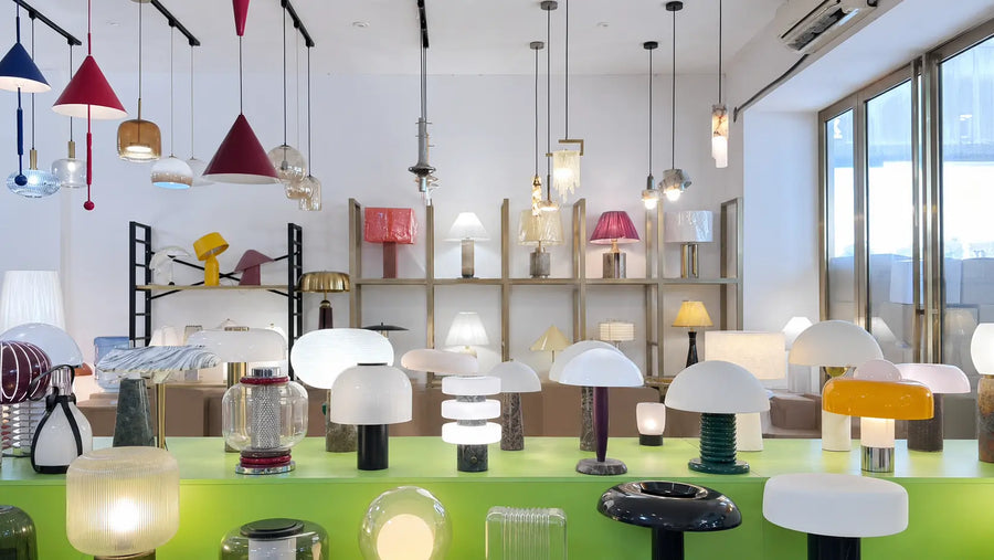 Tavilume working table-lamp sample room in Guzhen, Zhongshan