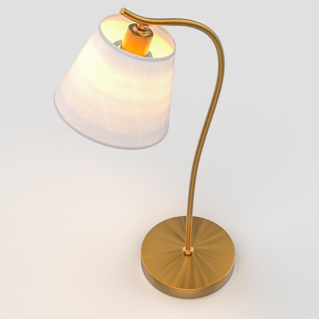 Metal Gooseneck Desk Light with Cone Fabric Shade for Bedside and Office Use by Tavilume - fabric small table lamp, view 3