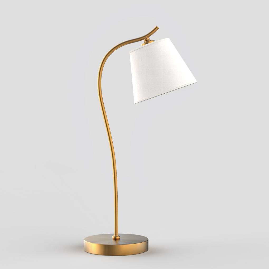 Metal Gooseneck Desk Light with Cone Fabric Shade for Bedside and Office Use by Tavilume - fabric small table lamp, view 5