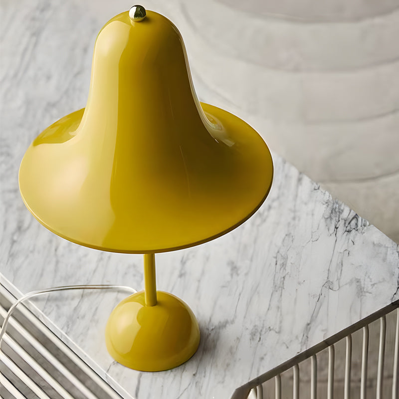 Polished Iron LED Nordic Portable Hat Table Lamp by Tavilume - iron small table lamp, view 3