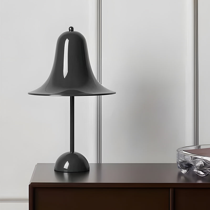 Polished Iron LED Nordic Portable Hat Table Lamp by Tavilume - iron small table lamp, view 8