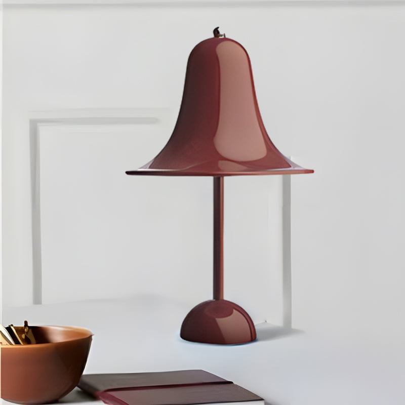 Polished Iron LED Nordic Portable Hat Table Lamp by Tavilume - iron small table lamp, view 4