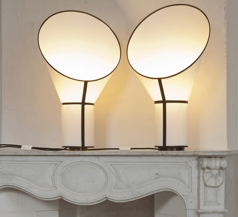 Artful Outline Table Lamp by Tavilume - fabric medium table lamp, view 3