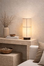 Kanso Glow USB-Powered Table Lamp by Tavilume - wood small table lamp, view 3