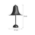 Polished Iron LED Nordic Portable Hat Table Lamp by Tavilume - iron small table lamp, view 9