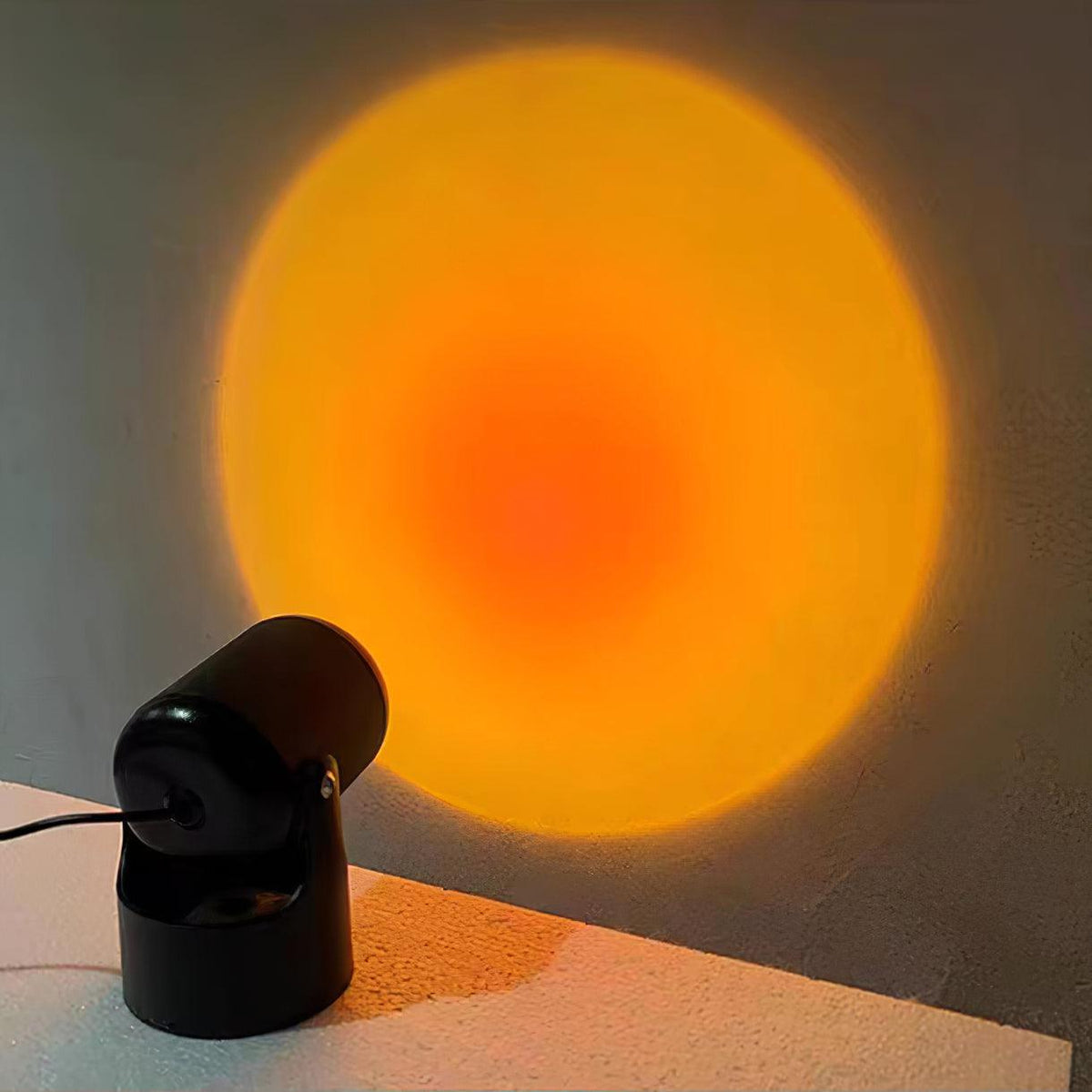 Glass Sunset Projection USB-Powered LED Lamp by Tavilume - glass small table lamp, view 8