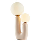 2-Light Contemporary Beige Cactus LED Accent Table Lamp by Tavilume - glass medium table lamp, view 7