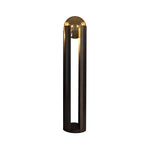 Dia 9.8 inch Amber Glass Ball Shade and Black Softwing Lamp by Tavilume - glass small table lamp, view 5