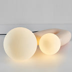 2-Light Contemporary Beige Cactus LED Accent Table Lamp by Tavilume - glass medium table lamp, view 8