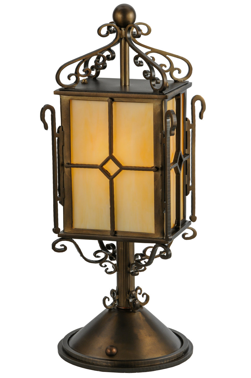 Meyda Tiffany Standford 19 Inch 1-Light 19.00" Antique Copper Table Lamp by Tavilume - glass medium table lamp, view 1