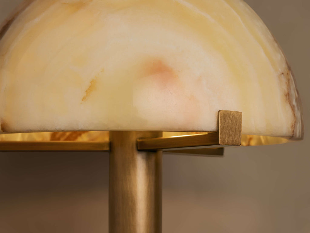 Emerie Table Lamp by Tavilume - alabaster medium table lamp, view 7
