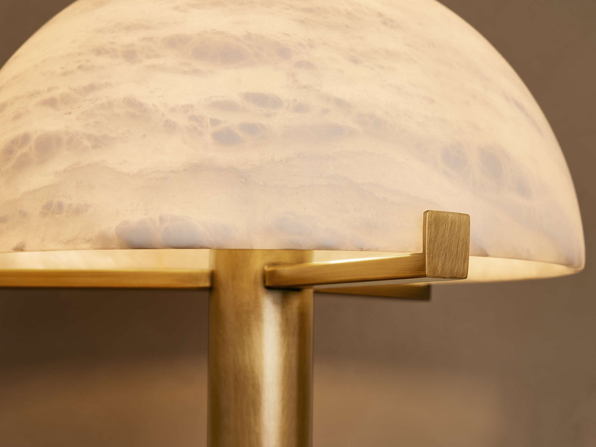 Emerie Table Lamp by Tavilume - alabaster medium table lamp, view 4