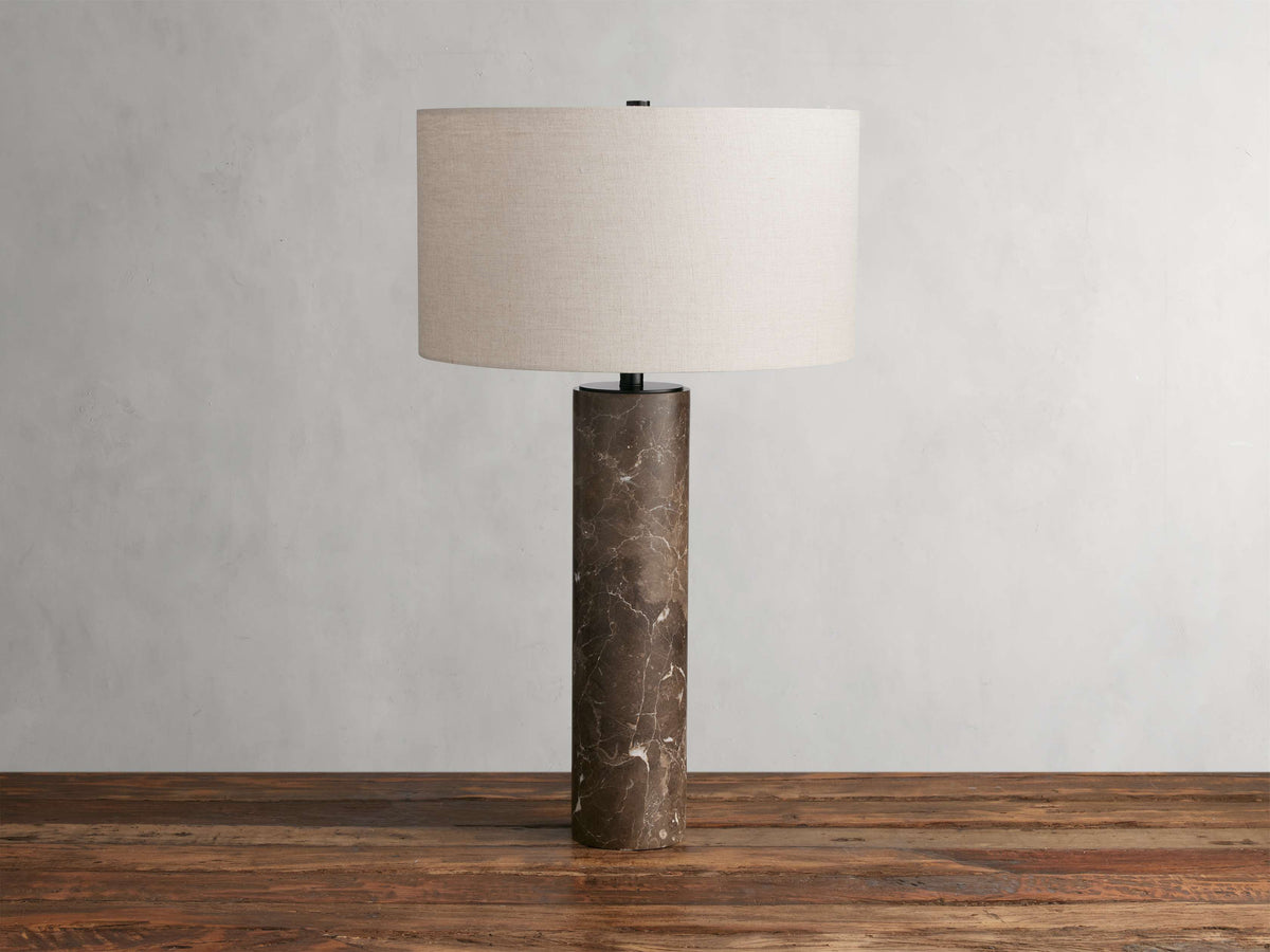 Brixton Table Lamp by Tavilume - marble small table lamp, view 48