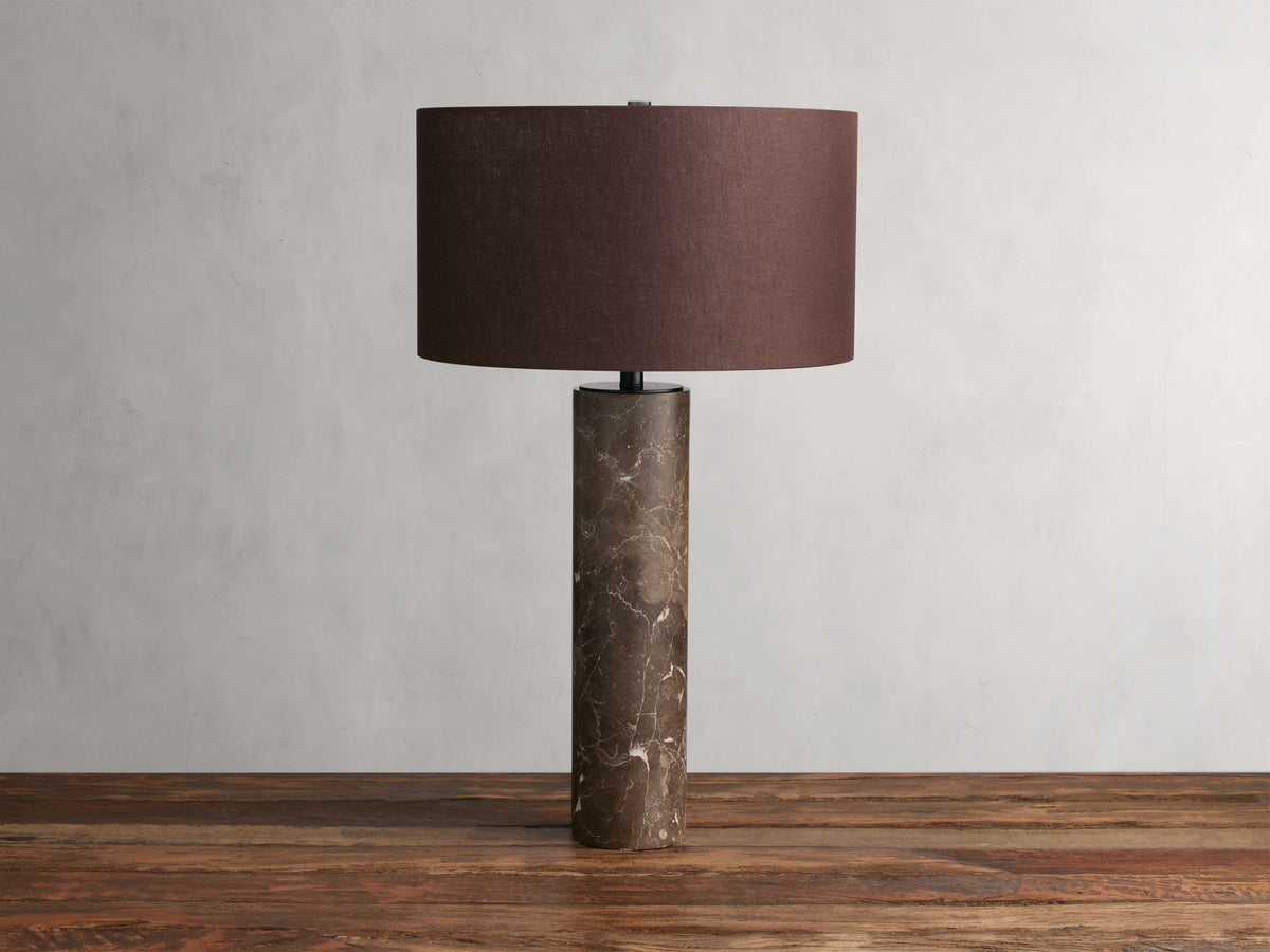 Brixton Table Lamp by Tavilume - marble small table lamp, view 45