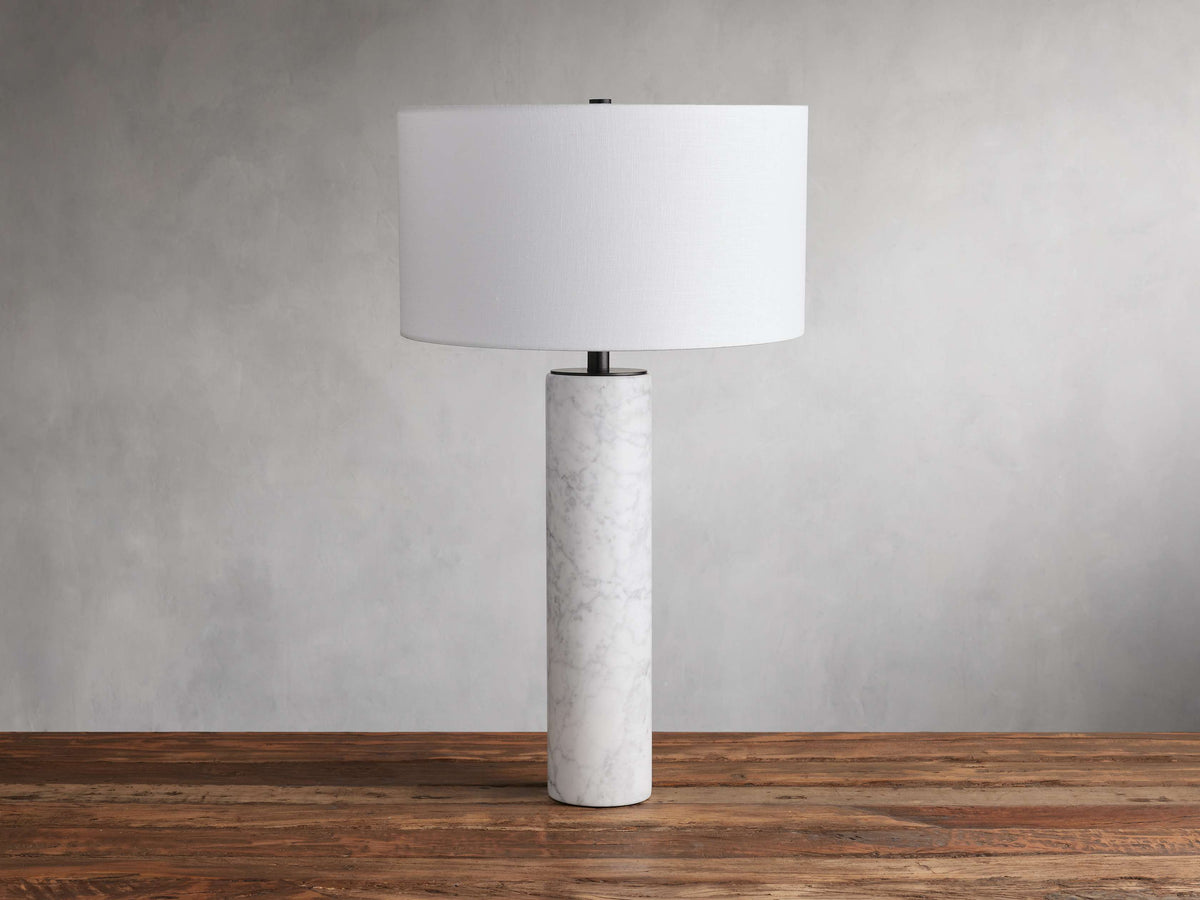 Brixton Table Lamp by Tavilume - marble small table lamp, view 94