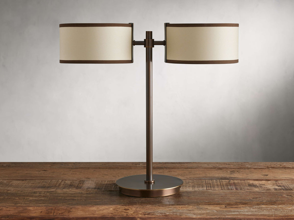 Daphne 2-Light Table Lamp by Tavilume - fabric medium table lamp, view 2