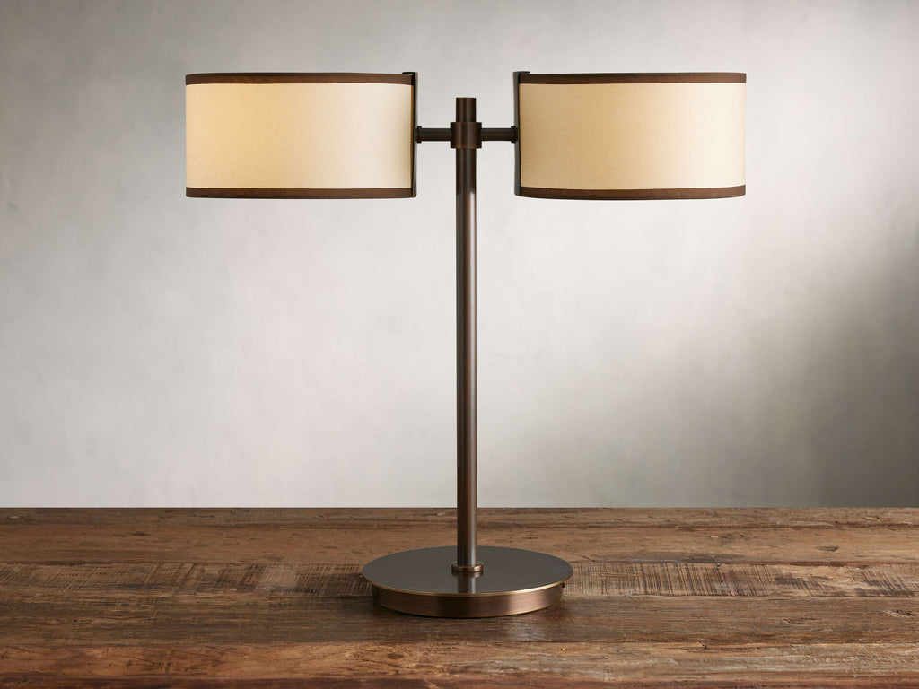 Daphne 2-Light Table Lamp by Tavilume - fabric medium table lamp, view 1