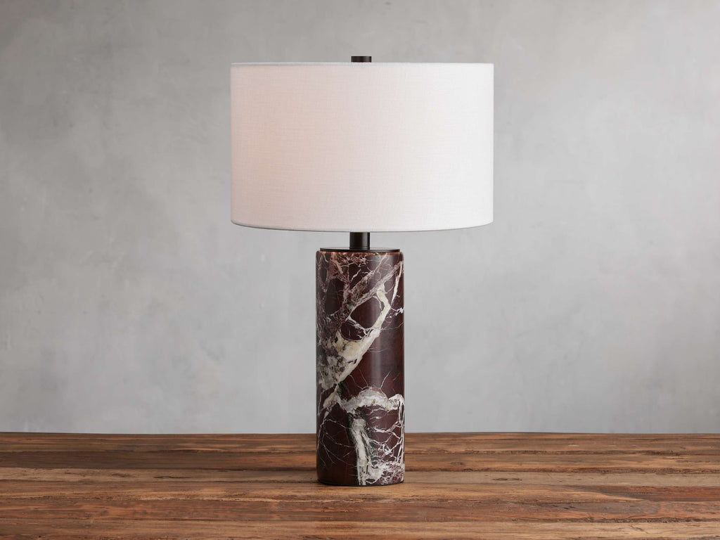 Brixton Table Lamp by Tavilume - marble small table lamp, view 24