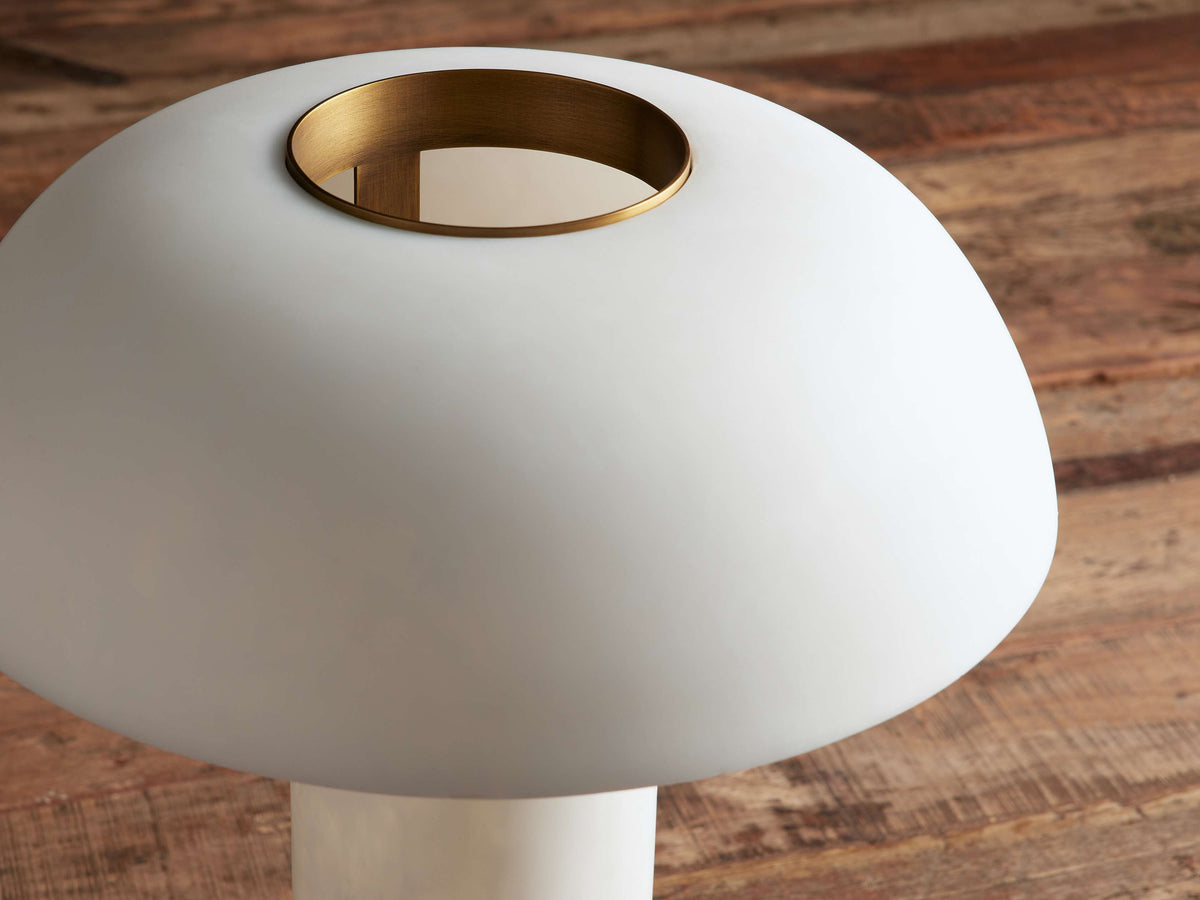Tramonto Table Lamp by Tavilume - alabaster medium table lamp, view 3