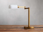 Zayd Pivot Arm Table Lamp by Tavilume - glass large table lamp, view 6