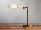 Zayd Pivot Arm Table Lamp by Tavilume - glass large table lamp, view 2