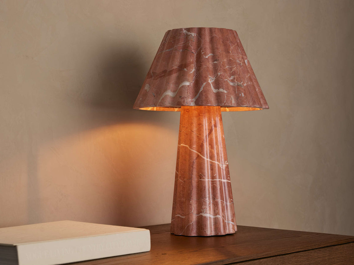 Faine Table Lamp by Tavilume - fabric medium table lamp, view 1