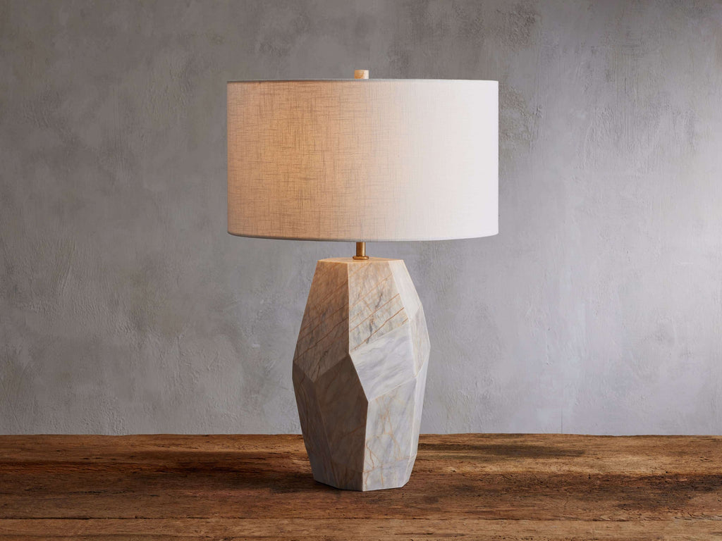 Petra Tall Table Lamp by Tavilume - marble large table lamp, view 1