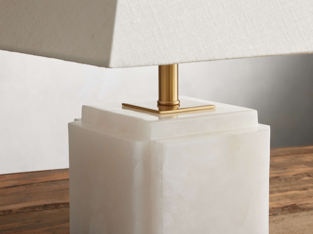 Fatima Table Lamp by Tavilume - alabaster medium table lamp, view 5