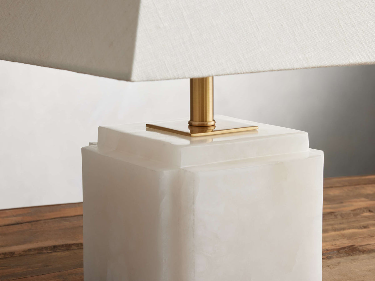 Fatima Table Lamp by Tavilume - alabaster medium table lamp, view 5