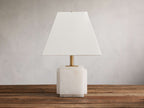 Fatima Table Lamp by Tavilume - alabaster medium table lamp, view 4