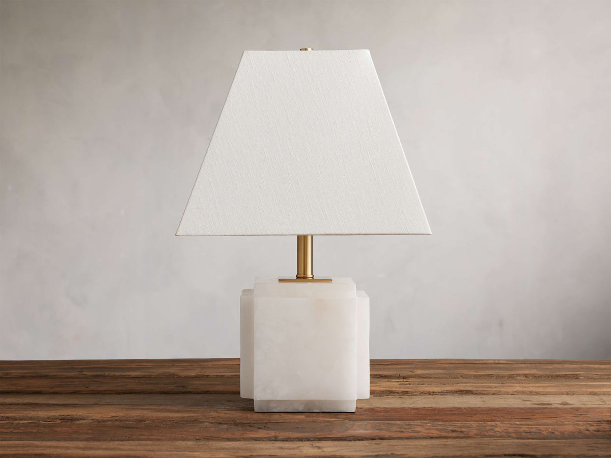 Fatima Table Lamp by Tavilume - alabaster medium table lamp, view 4