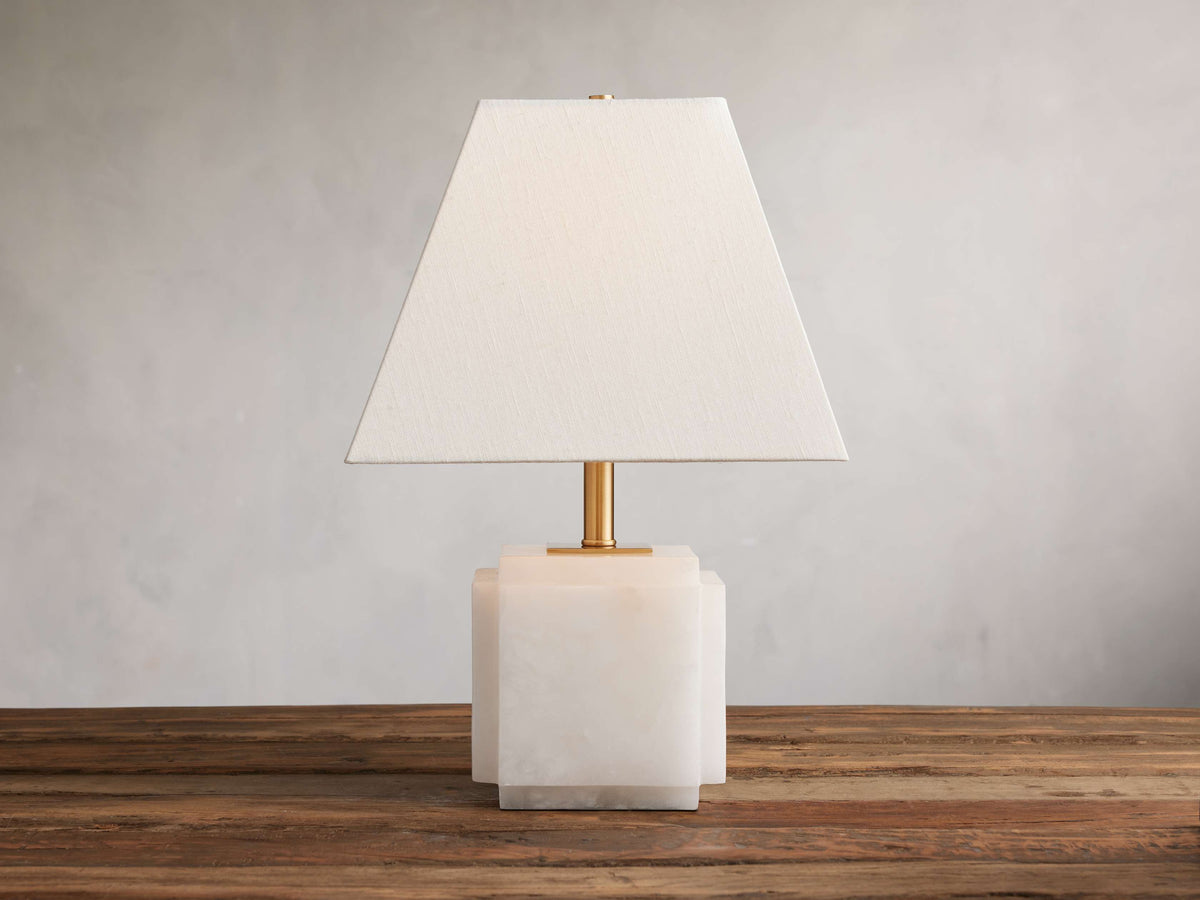 Fatima Table Lamp by Tavilume - alabaster medium table lamp, view 1