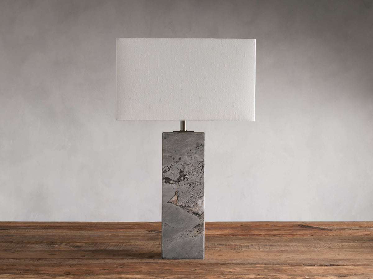 Oren Table Lamp by Tavilume - stone medium table lamp, view 4