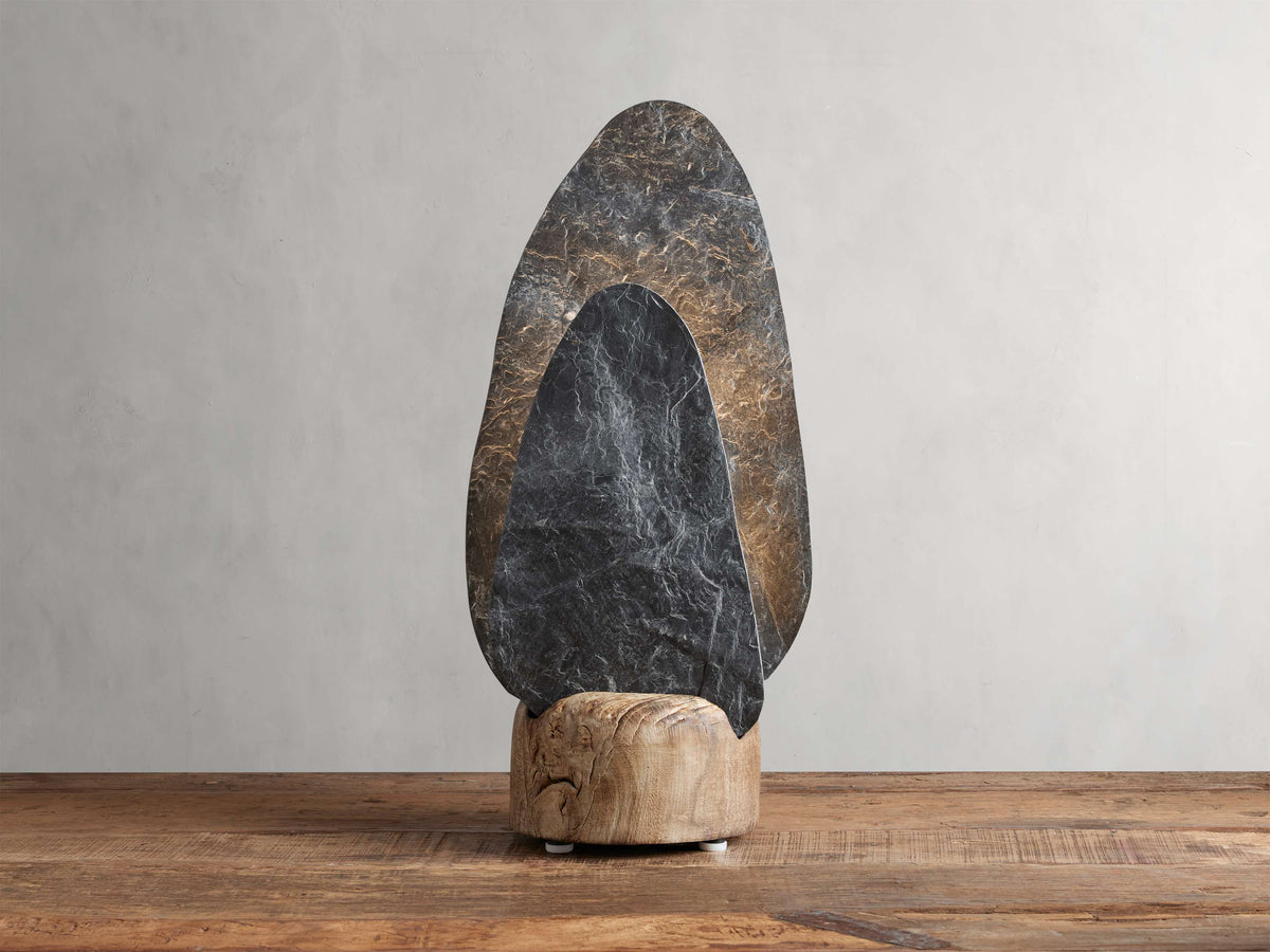 Shinto Table Lamp by Tavilume - wood medium table lamp, view 1