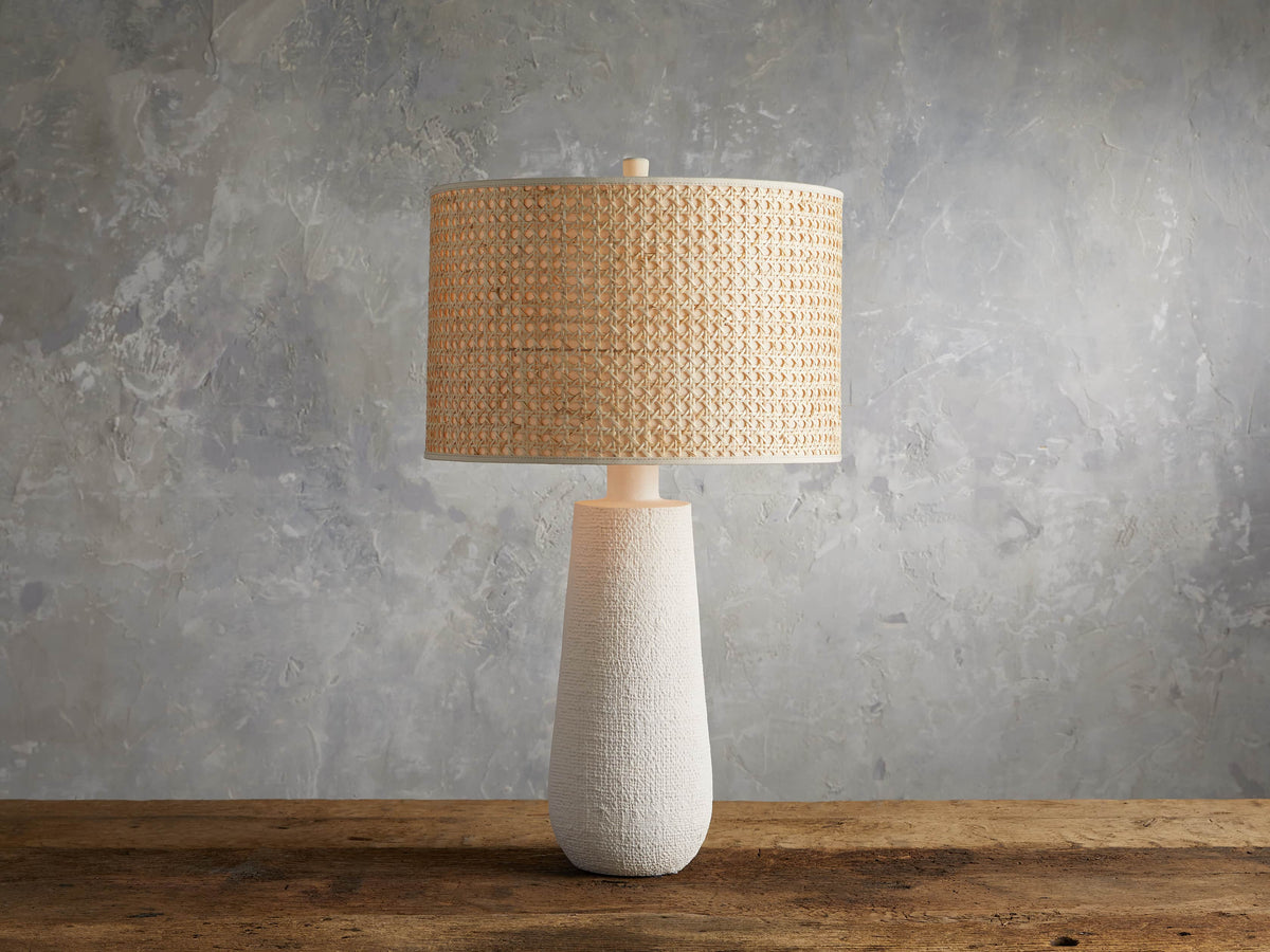 Stucco Table Lamp by Tavilume - fabric large table lamp, view 1