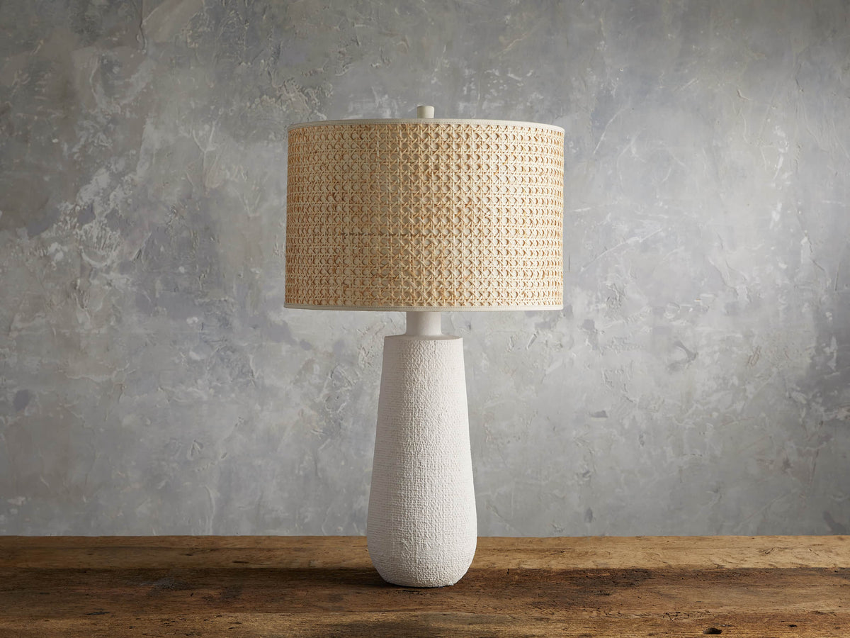 Stucco Table Lamp by Tavilume - fabric large table lamp, view 2