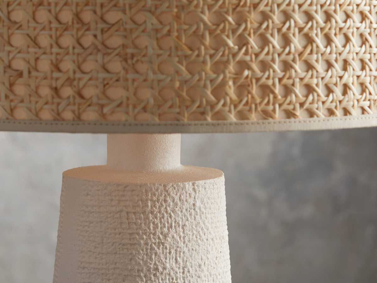 Stucco Table Lamp by Tavilume - fabric large table lamp, view 3