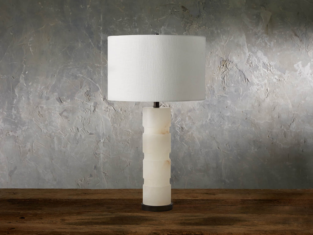 Novalie Table Lamp by Tavilume - alabaster large table lamp, view 2