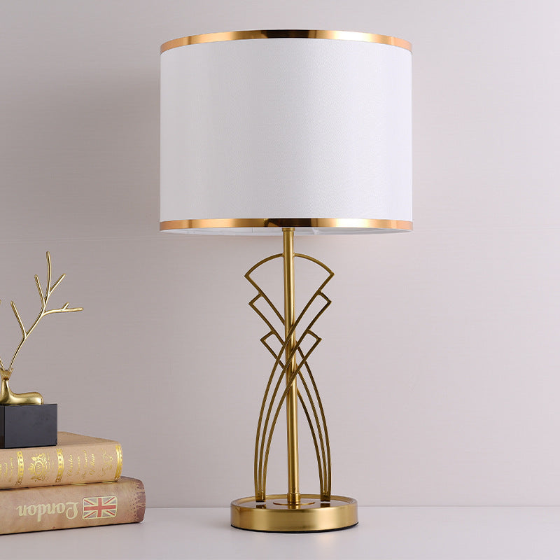 Contemporary Dimmable Table Lamp – Creative Lighting for Living Room & Bedroom by Tavilume - fabric medium table lamp, view 2