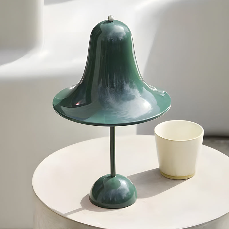 Polished Iron LED Nordic Portable Hat Table Lamp by Tavilume - iron small table lamp, view 5