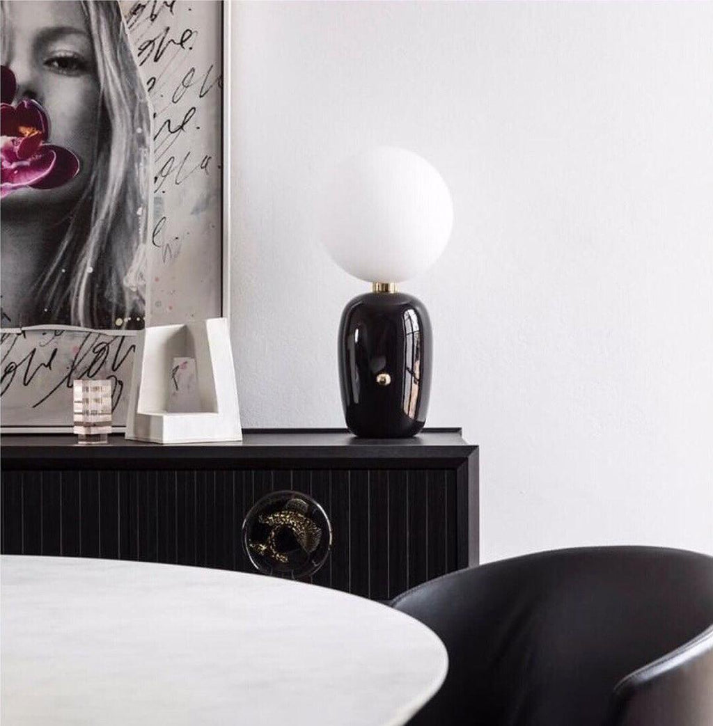 Kade Table Lamp by Tavilume - glass medium table lamp, view 24