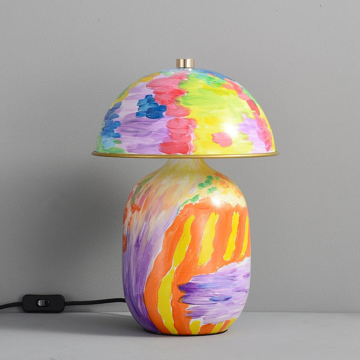 Abstract Mural Table Lamp by Tavilume - ceramic medium table lamp, view 2