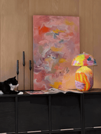 Abstract Mural Table Lamp by Tavilume - ceramic medium table lamp, view 7
