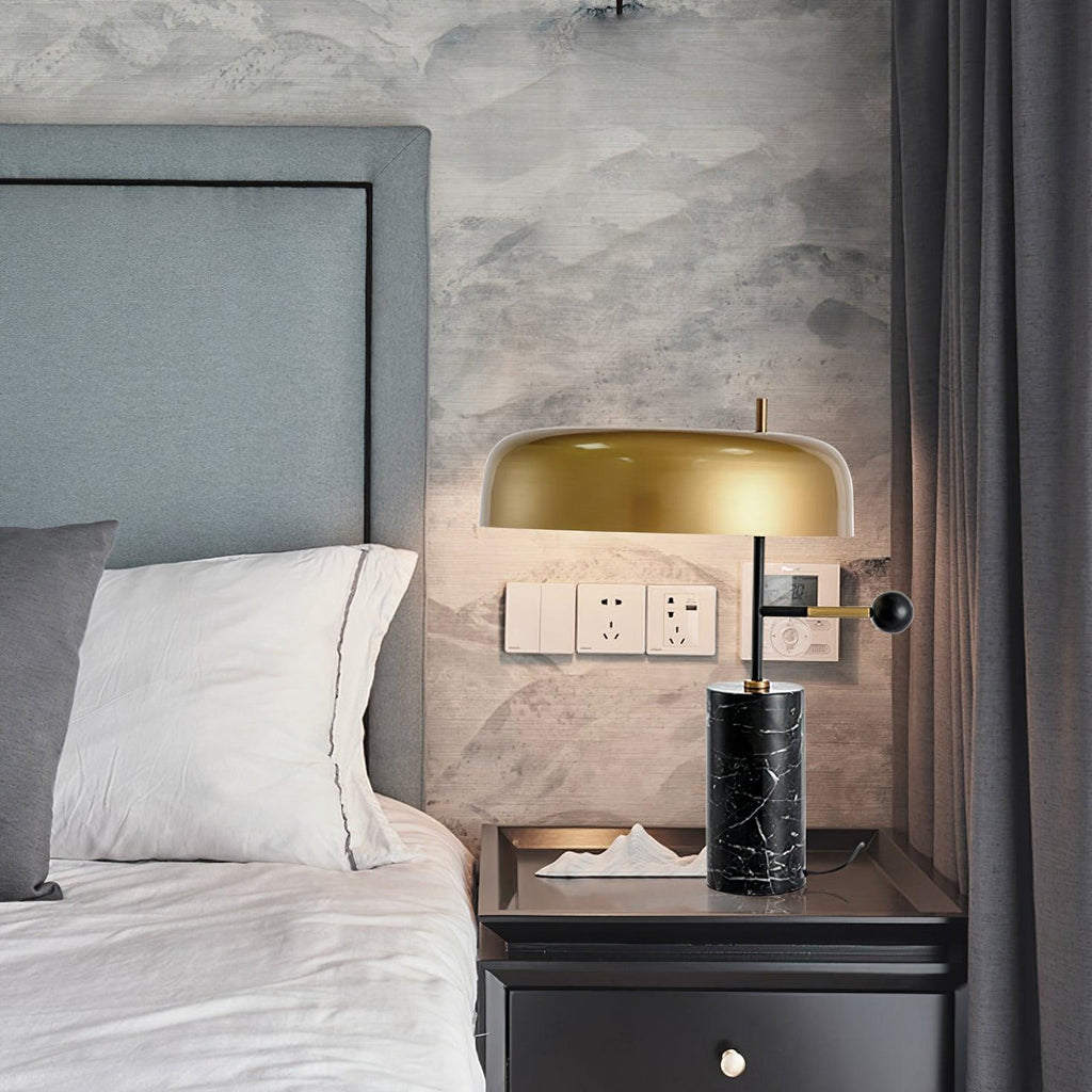 Adam Table Lamp by Tavilume - marble medium table lamp, view 11