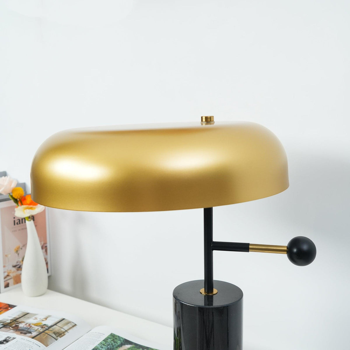 Adam Table Lamp by Tavilume - marble medium table lamp, view 2