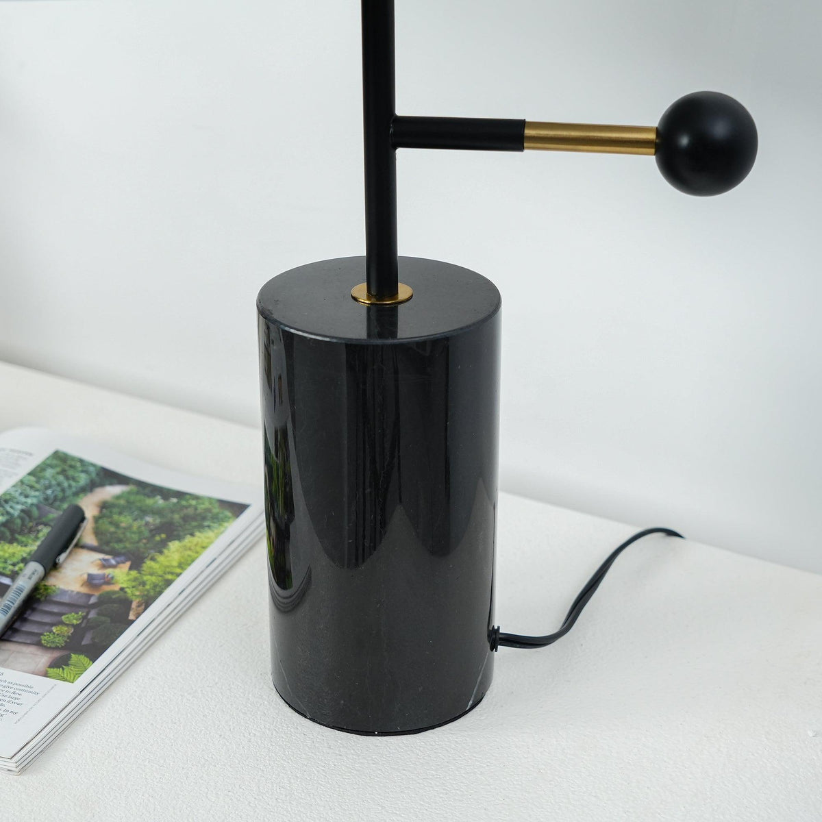 Adam Table Lamp by Tavilume - marble medium table lamp, view 3