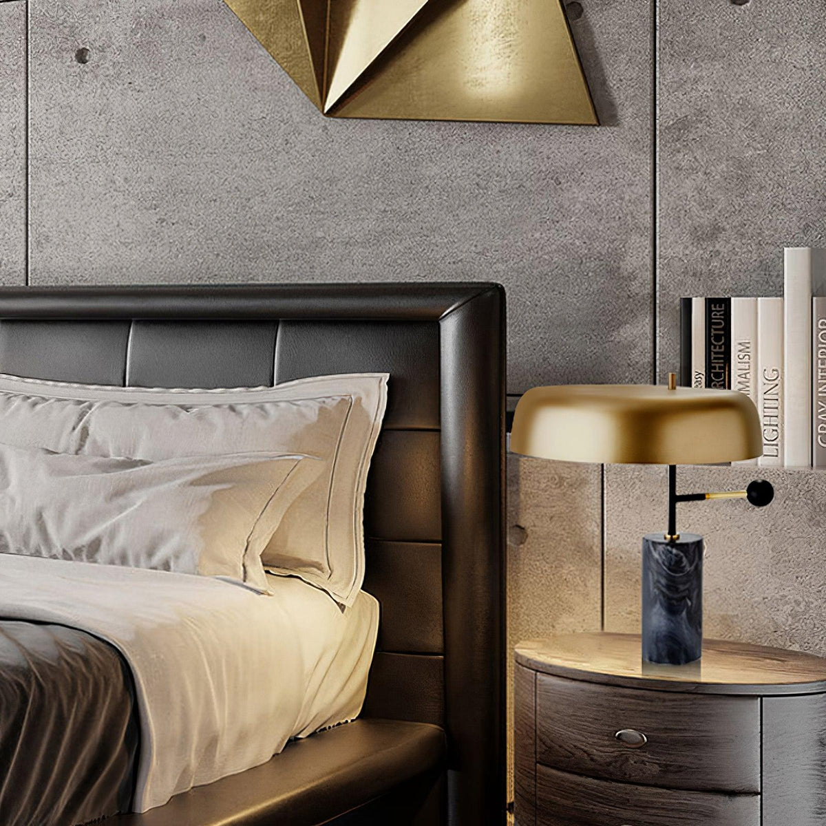 Adam Table Lamp by Tavilume - marble medium table lamp, view 8