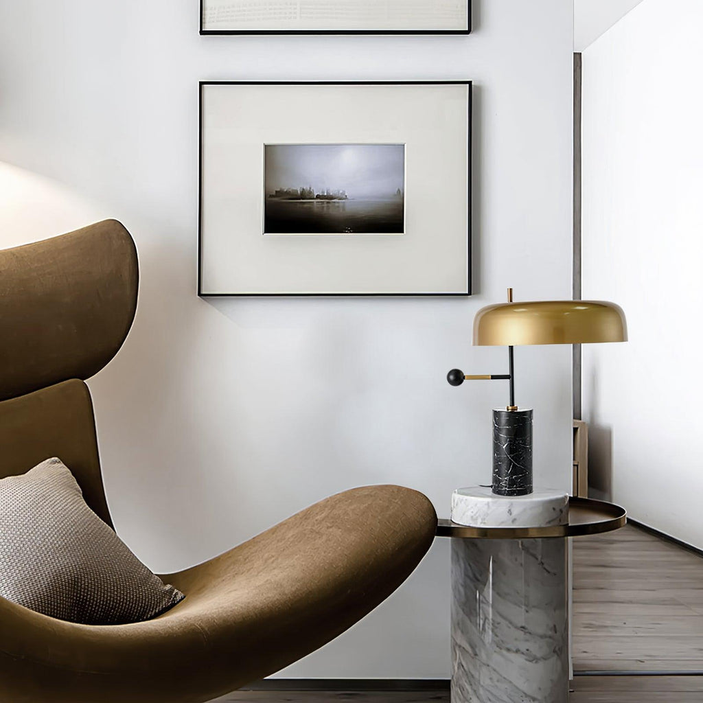 Adam Table Lamp by Tavilume - marble medium table lamp, view 10
