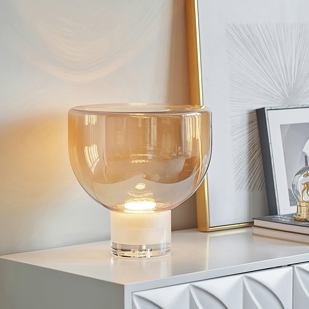 Aella Table Lamp by Tavilume - glass medium table lamp, view 2