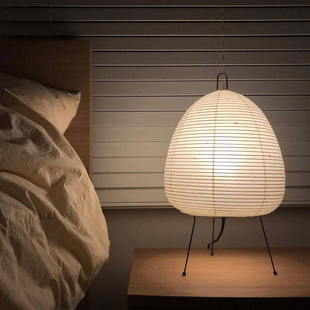 Washi Paper Table Lamp by Tavilume - iron medium table lamp, view 2